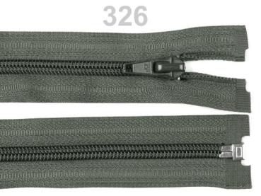 Spiralreißverschluss 5 mm, 80 cm, teilbar, Khaki